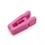 KISEER Plastic Baby Hanger Clips, 40 Pcs Slim-line Finger Clips Set Clothes Hanger Velvet Hanger (Pink)