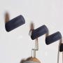 ANZOME Wooden Coat Hook, 4 Pieces Wood Wall Hook, Wooden Coat Peg Coat Hanger for Hanging Clothes, Hat, Scarves and Headphone in Bedroom, Living Room, Hallway (Medium Type in Black) ANZOME Wooden Coat Hook, 4 Pieces Wood Wall Hook, Wooden Coat Peg Coat Hanger for Hanging Clothes, Hat, Scarves and Headphone in Bedroom, Living Room, Hallway (Medium Type in Black)