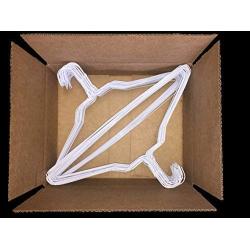 Homeland Goods Wire Hangers 18" Standard White Clothes Hangers (100) (Standard Version)