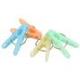 Mokylor 20Pcs Convenient Plastic Laundry Clothes Pins Hangers Spring Clamp Clips Sock Clips