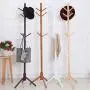 TOPBATHY 1pc Wooden Coat Hat Jacket Stand Tree Holder Hanger Rack Tree Branch Coat Hanger Natural Clothes Organizing Rack(White)