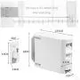 Indoor Invisible Clothesline with Hanger Hole, Retractable Clothesline 4.2M TPU Rope Balcony Drying Rack