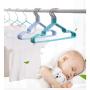 10pcs Children Baby Clothes Hanger Clothes Drying Rack Non-Slip Metal Shirt Hook Hangers Coat Hanger Clothes Random Color