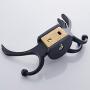 NIHAI Stainless Steel Stick Wall Mounted Hook, Self-Adhesive Strong Towel Hook Wall Hook Stainless Steel Without Drilling Multi Hangers Rotating Hook