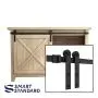 SMARTSTANDARD 4FT Super Mini Sliding Barn Door Hardware Track Kit -Smoothly and Quietly -for Cabinet, TV Stand, Closet, Window -Fit 24" Wide Door Panel -I Shape Hanger (NO Cabinet) SMARTSTANDARD 4FT Super Mini Sliding Barn Door Hardware Track Kit -Smoothly and Quietly -for Cabinet, TV Stand, Closet, Window -Fit 24" Wide Door Panel -I Shape Hanger (NO Cabinet)