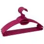 Home Basics Pack of 10 Tubular Plastic Hanger Concave Sides and Center Accessory Hook for Laundry, Closet Heavy-Duty Slim Space Saving, Fuchsia Home Basics Pack of 10 Tubular Plastic Hanger Concave Sides and Center Accessory Hook for Laundry, Closet Heavy-Duty Slim Space Saving, Fuchsia
