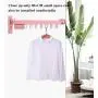 ZYH-Shelf Clothes Drying Rack, Wall Mounted Coat Dryer Retractable Folding Clothes Drying Hangers for Balcony Bedroom Indoor Outdoor,A