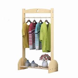 Home Decor Childrens Coat Rack Rack Solid Wood Simple Hanger Floor Coat Rack Hanger Bedroom Clothes Rack Coat Hook Wall Rack Multipurpose (Color : Wood, Size : 120x60x30cm)
