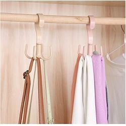 10pcs Random Color Plastic Home Storage Organization Hooks Bedroom Hanger Clothes Hanging Rack Holder Hooks for Bags Towel