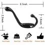 12 Pack Heavy Duty Coat Hooks Wall Mounted Hardware Dual Prong Retro Rustic Dual Hooks for Hats, Coats, Clothes, Towels, Bag, Key Hanger (Black 12 Pack) 12 Pack Heavy Duty Coat Hooks Wall Mounted Hardware Dual Prong Retro Rustic Dual Hooks for Hats, Coats, Clothes, Towels, Bag, Key Hanger (Black 12 Pack)