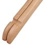 HYibiao Baby Hangers Children Hanger wooden Clothes Hanger 5 Pack Solid Wood Natural Finish Hanger Non Slip Hanger Heavy Duty Hangers