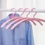 Hershii Plastic Shirt Hangers Closet Storage Organizer Solid Color Space Saving Clothes Tops Blouses Hangers for Department Store, Pack of 10 Hershii Plastic Shirt Hangers Closet Storage Organizer Solid Color Space Saving Clothes Tops Blouses Hangers for Department Store, Pack of 10