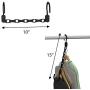 Tidy Home Magic Space Saving Hangers for Clothes and Organized Closet- Keep Pants, Skirts, Shirts, and Shorts Wrinkle Free- Cascading Hangers and Accessory Organizers- 10 pack- Black- Plastic