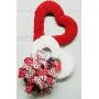 Krazy Mazie Kreations, Chenille Floating Double Hearts, Valentines Hearts, Hearts Door Hanger, Wreath, Free Shipping