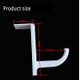 Headphone hanger, Headset Mount, Desk top stick-on headphone hanger, Gaming headset hanger, universal for all over ear and on ear headphones, white