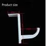 Headphone hanger, Headset Mount, Desk top stick-on headphone hanger, Gaming headset hanger, universal for all over ear and on ear headphones, white