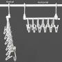 GQQG Pants Hangers with Clips Space Saving Trousers Skirt Hangers Magic Hanger Plastic Heavy Duty Non-Slip Closet Clothes Hangers for Adult Kids, White (Size : 2PCS) GQQG Pants Hangers with Clips Space Saving Trousers Skirt Hangers Magic Hanger Plastic Heavy Duty Non-Slip Closet Clothes Hangers for Adult Kids, White (Size : 2PCS)