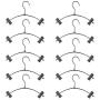 Echaprey 10PCS Iron Children Clothes Hangers Retro Kids Hangers with Clips for Pants Underwear