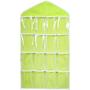 Kemilove 16Pockets Clear Hanging Bag Socks Bra Underwear Rack Hanger Storage Organizer (Green)