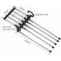 5PC Random Color Multi-Functional 5 in 1 Stainless Steel Wardrobe Magic Hanger Pants Rack Shelves Durable Room Clothes Hanger Decoration