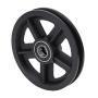 Sliding Door Pulley, Sliding Barn Door Hardware Hanger 2pcs American Barn Door Hanging Rail Pulley Track Carbon Steel Roller Kit Black Sliding Door Pulley, Sliding Barn Door Hardware Hanger 2pcs American Barn Door Hanging Rail Pulley Track Carbon Steel Roller Kit Black