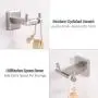 Double Robe Hook, Angle Simple SUS304 Stainless Steel Bathroom Double Hook, Shower Towel Holder, Double Bath Towel Hook, Coat Hook Clothes Hanger, Bathrobe Hook Wall Mount, Brushed Steel