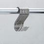 One76 10 Pack S Shaped Hanging Hooks, Heavy Duty Stainless Steel S Hooks Pan Pot Holder Rack Hooks Hanging Hangers for Kitchenware Pots Utensils Clothes Bags Towels Plants (10Pcs Silver)