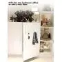 Youdepot Over The Door 5 Hanger Rack - Decorative Metal Hanger Holder for Home Office Use(White)