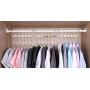 Bloberey Space Saving Hangers Metal Magic Cascading Hanger 10 Inch 6 x 2 Slots Closet Clothing Hanger Organizers（Pack of 4）