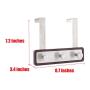 JackCubeDesign Wood Over The Door Rack Hanger Coat Organizer Key Holder Clothes Hat Hanger with 3 Strong Steel Hooks (Wood, 8.66 x 2.4 inches) ? :MK423B