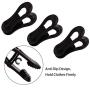 Corodo Black Hanger Clips for Hangers, 30 Pack Pants Hanger Clips, Strong Pinch Grip Finger Clips for Plastic Clothes Hangers, Multi-Purpose Hanger Clips