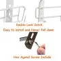 Wittywares Over The Door Hook Hanger Three Tiers with 10 Hooks and Mesh Basket Adjustable Storage Rack Wall Hook for Coats Hats Robes Towels