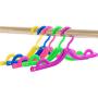 shlutesoy Travel Collapsible Portable Hangers Magic Plastic Anti-Skid Clothes Holder - Random Color