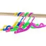shlutesoy Travel Collapsible Portable Hangers Magic Plastic Anti-Skid Clothes Holder - Random Color