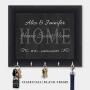 Personalized Key Holder, Key Hanger, Wall Key Rack, Wall Key Holder, Key Holders, Rustic Wood Key Holder 10" x 12"
