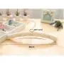 10 Pcs Top Grade White Cotton Fabric Padded Clothes Hanger Rack with Bowknot, Anti-Slip Dress Shirts Hanger with Embroidery