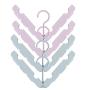 HJYPYJ Magic Hanger,Portable Magical Hangers,ABS Multifunction Non-Slip Hanger,Space-Saving Hangers Organizer,4 Pcs No Glitches/D / 31x11cm