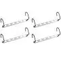 Magic Hangers,Ipow Wonder Magic Metal Wardrobe Closet Bar Clothes Coat Hanger Organizers for Space Saving and Storage-Set of 4