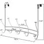 Mebbay Pack of 2 Over The Door Rack, Heavy Duty Organizer Hooks, Over Door Hanger for Clothes, Towels, Hats - 5 Dual Hooks