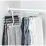 5pcs Random Color 5 in 1 Pant Rack Shelves Stainless Steel Clothes Hangers Multi-Functional Wardrobe Magic Hanger 5pcs Random Color 5 in 1 Pant Rack Shelves Stainless Steel Clothes Hangers Multi-Functional Wardrobe Magic Hanger