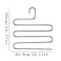 HJYPYJ Magic Hanger,Household Layered Storage Folding Hanger,Non-Slip Iron Trouser Hangers,Applicable Pants,Scarves,Ties Vertical Storage/Black / 5 pcs