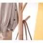 FUTER Floor Standing Coat Rack Hat Stand Hanger Structure 8 Hooks Clothes Rail
