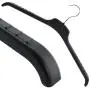 HANGERWORLD 10 Black 18inch Plastic Coat Jacket Clothes Garment Top Hangers with Non-Slip Arm Ridges HANGERWORLD 10 Black 18inch Plastic Coat Jacket Clothes Garment Top Hangers with Non-Slip Arm Ridges