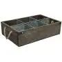 MyGift Barnwood Style Decorative Storage Box, Organizer Caddy with Metal Dividers & Handle MyGift Barnwood Style Decorative Storage Box, Organizer Caddy with Metal Dividers & Handle