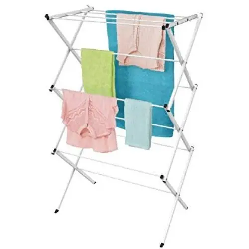 Lavish Home Clothes Drying Rack-24ft. of Drying Space-Collapsible and Compact for Indoor/Outdoor Use-Portable Stand for Hanging, Air-Drying Laundry