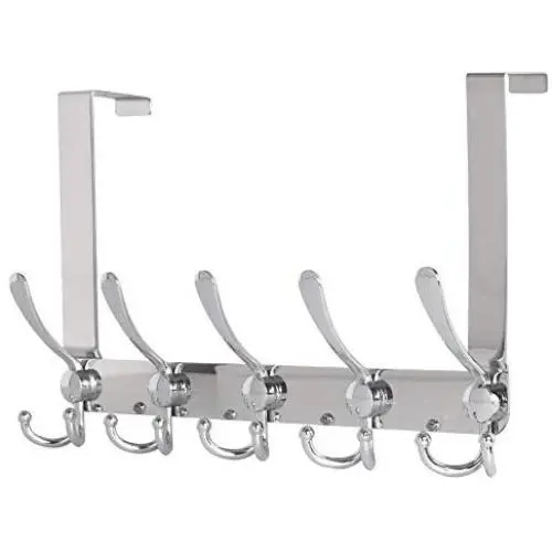 Dseap Over The Door Hook Hanger, Heavy Duty Over The Door Towel Rack Coat Rack for Clothes Hat Towel,Chromed Dseap Over The Door Hook Hanger, Heavy Duty Over The Door Towel Rack Coat Rack for Clothes Hat Towel,Chromed