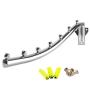 Anpatio Stainless Steel Folding Wall Mounted Clothes Hanger Coat Rack Detachable Sturdy Swing Arm Design Space Saver with Screws for Closet Laundry Room Dryer