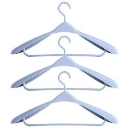 Earchy Standard Hanger,Plastic Hanger Seamless Wide Shoulder Suit Hanger Adult Non-Slip Hanging Coat Suit Hanger-3 Pack