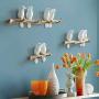 LOVIVER 3Pcs Wall Mounted Coat Rack | Birds On Tree Branch Hanger | for Coats, Hats, Keys, Towels, Clothes Storage Hanger