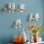 LOVIVER 3Pcs Wall Mounted Coat Rack | Birds On Tree Branch Hanger | for Coats, Hats, Keys, Towels, Clothes Storage Hanger